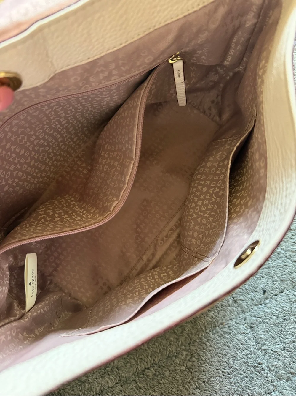 Kate Spade Soft Pink Leather Shoulder/Crossbody Bag
